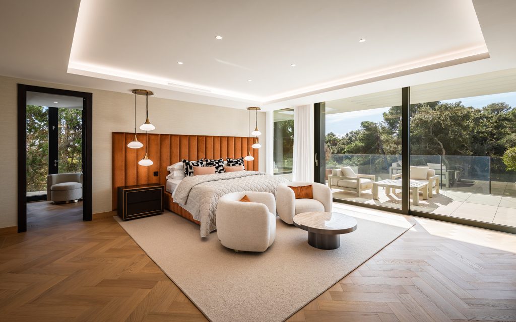Bedroom with terrace access — Casa La Colina